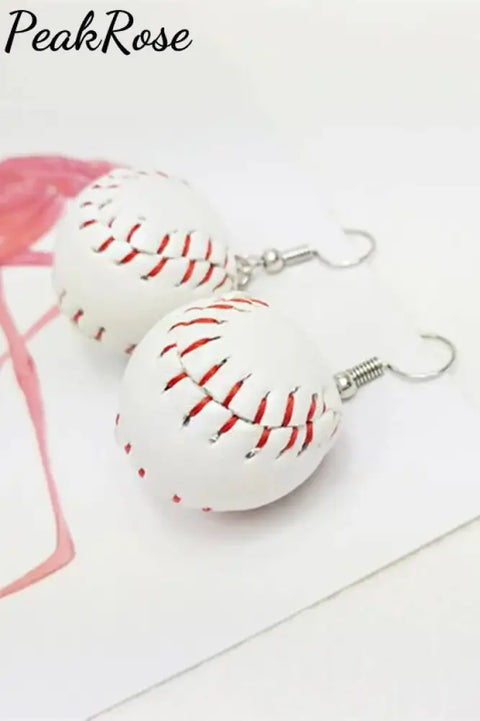 Creative Fun Baseball Earrings