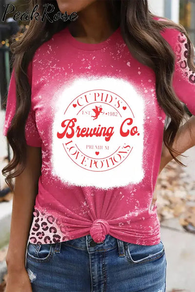 Cupid’s Brewing Co Bleached T-Shirt S / Pink T-Shirt