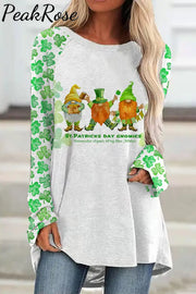 Cute Green Clover Elf Gnome Dwarf Loose Tunic