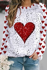 Diamond Heart Sweatshirt S / Polka