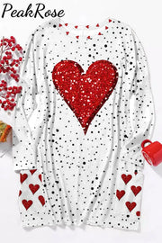 Diamond Heart Tunic With Pockets