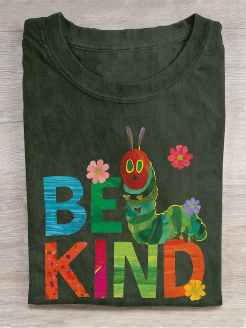 Be Kind Teacher Casual Print T-shirt