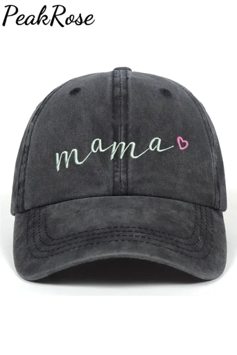 Embroidered Baseball Mom Cap Photo Color