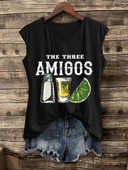 Women's The Three Amigos Cinco De Mayo Print Vest