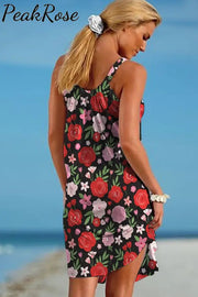 Falling In Love Floral Sleeveless Dress