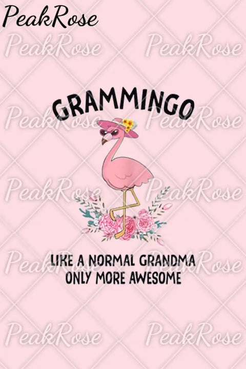 Flamingo Grammingo Like A Normal Grandma Only More Awesome Cute T-Shirt T-Shirt