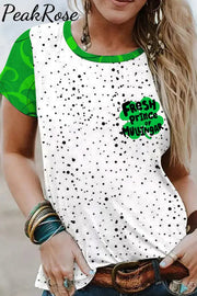 Fresh Prince Of Mullingar Lucky Clover Spot Full Print Short-Sleeved T-Shirt T-Shirt