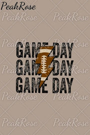 Game Day Football Print Hoodie Sweatshirt