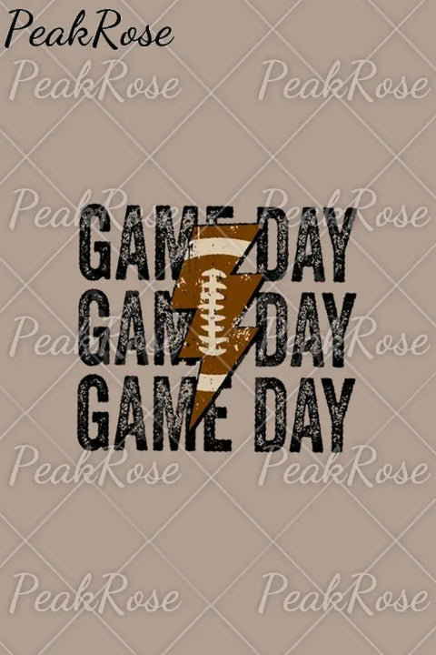 Game Day Football Print Hoodie Sweatshirt