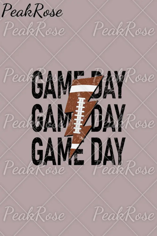 Game Day Football Print Sweatshirt