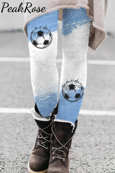 Game Day Print Leggings S / Photo Color Leggings