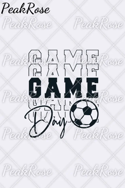 Game Day Soccer Ball Print Plaid Sweatshirt