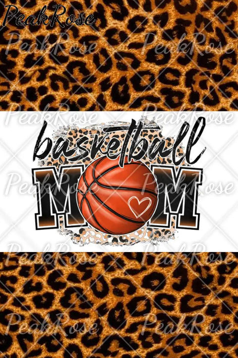 Gift For Basketball Lover Mom Leopard Print Denim Jeans