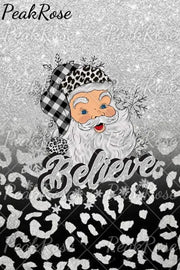 Glitter Christmas Believe Santa Blouse