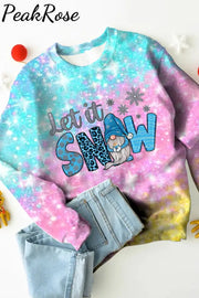 Glitter Christmas Long Sleeve Sweatshirt