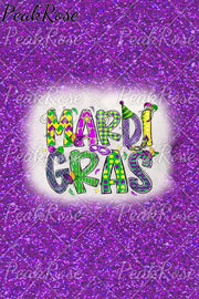 Glitter Mardi Gras Carnival Mask King Polka Print T-Shirt T-Shirt