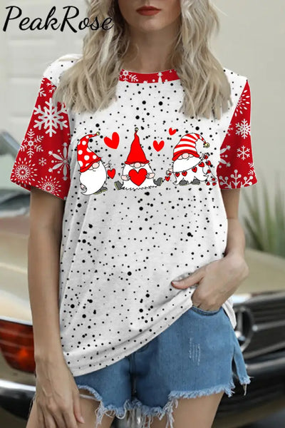 Gnome Print T-Shirt S / Polka