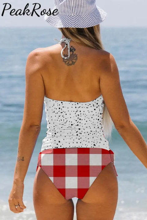 Gnomes Polka Dots Bikini Swimsuit