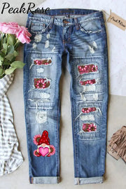 Gnomies Ripped Denim Jeans S / Blue