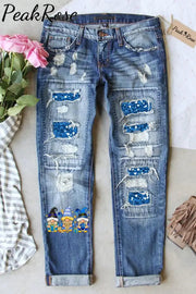 Hakunnah Gnomes Print Jeans