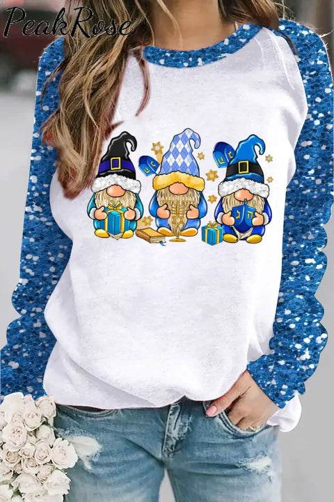 Hakunnah Gnomes Print Sweatshirt