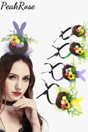 Happy Easter Bunny Bird Nest Decorative Headband