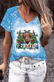 Have Yourself Merry Little Christmas Short Sleeve T-Shirt S / Blue