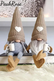 Heart Coffee Gnomies Faceless Doll Ornament