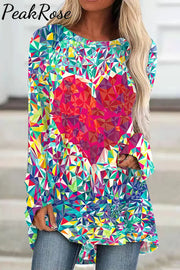 Heart Print Retro Tunic