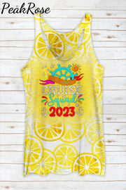 Holidays 2023 Summer Family Seaside Vacation Cruise Squad Racerback Tank Top S / Yellow