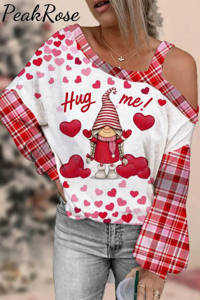 Hug Me Off-Shoulder Blouse S / Red