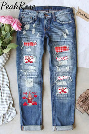 Hug Me Ripped Denim Jeans