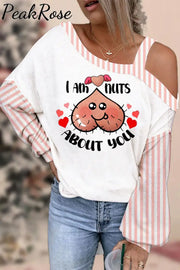 I Am Nuts About You Off-Shoulder Blouse