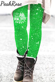 I Like Them Real Thick And Sprucy Leggings Green / S Leggings