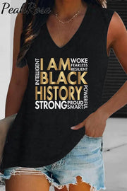 Intelligent Woke Fearless Resilient I Am Black Tank Top