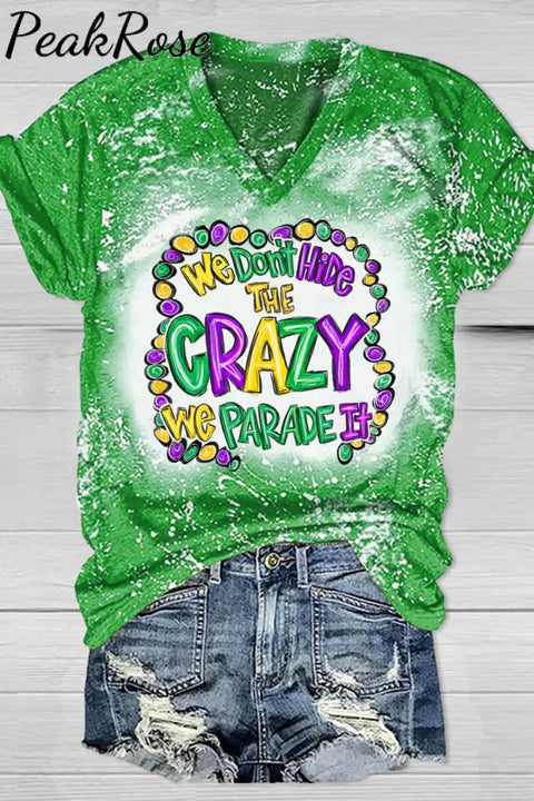 It’s Mardi Gras Y’all Colored Beads Short-Sleeved T-Shirt