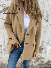 Women's Lmitation Cashmere Blazer