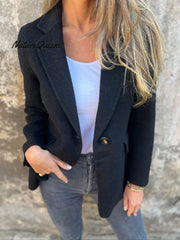 Women's Lmitation Cashmere Blazer