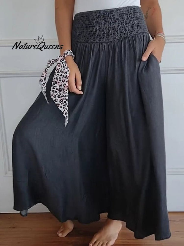 Women's Cotton Wide Leg Pants