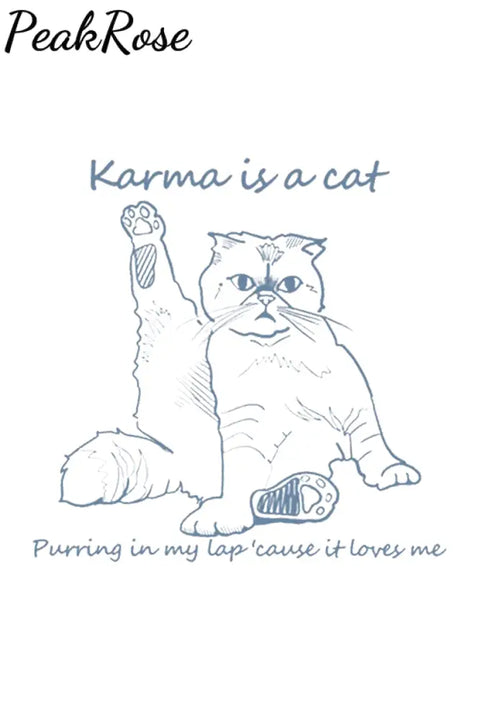 Karma Is A Cat Tote Bag