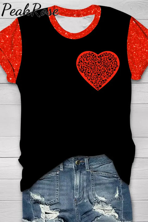 Labyrinth Heart Ventricle Flash Piece Short Sleeve T-Shirt