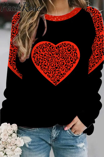 Labyrinth Heart Ventricle Flash Piece Sweatshirt S / Black