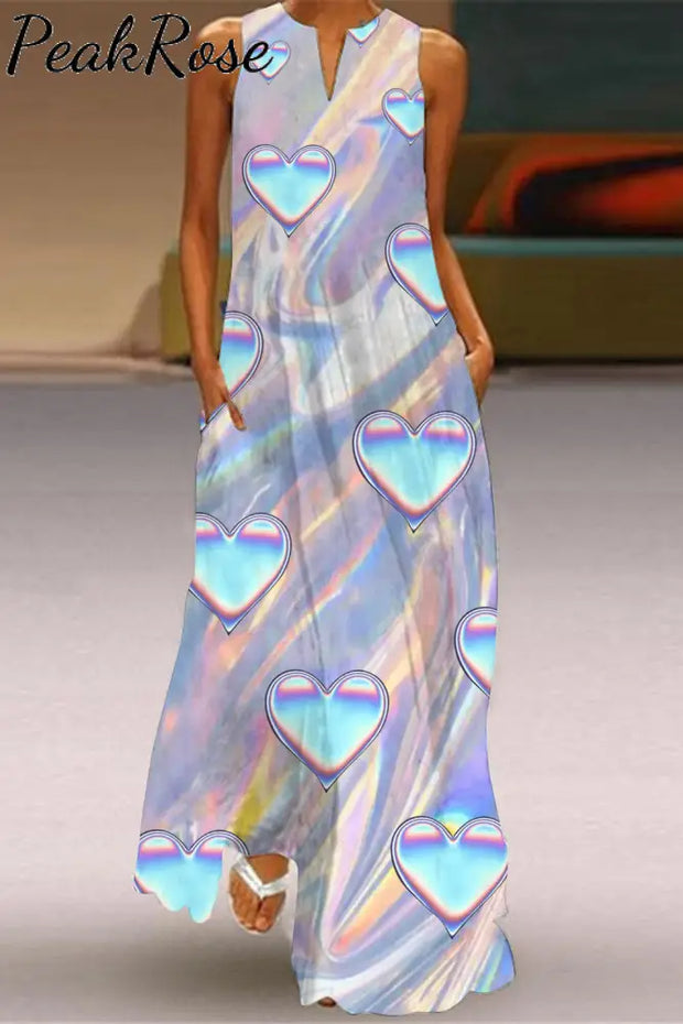 Laser Love Sleeveless Maxi Dress S / Photo Color