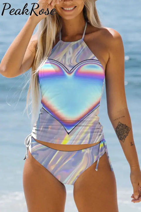 Laser Tassel Bikini Swimsuit