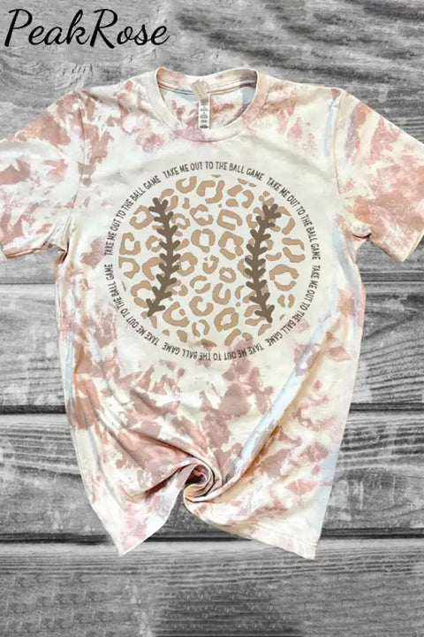 Leopard Baseball Bleached Shirt T-Shirt