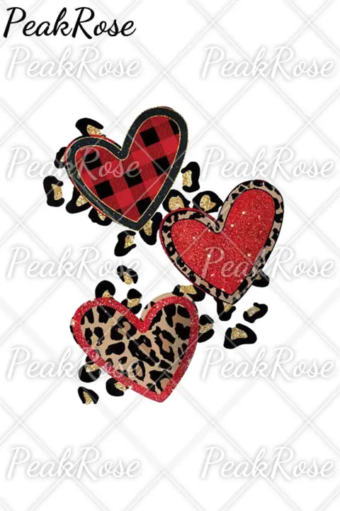 Leopard Heart Glitter T-Shirt T-Shirt