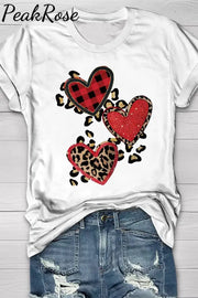 Leopard Heart Glitter T-Shirt T-Shirt