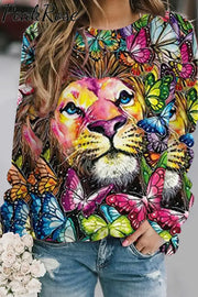 Lion Printings Sweatshirt