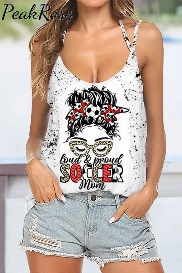 Little Sister Biggest Fan Print Halter Top Tops