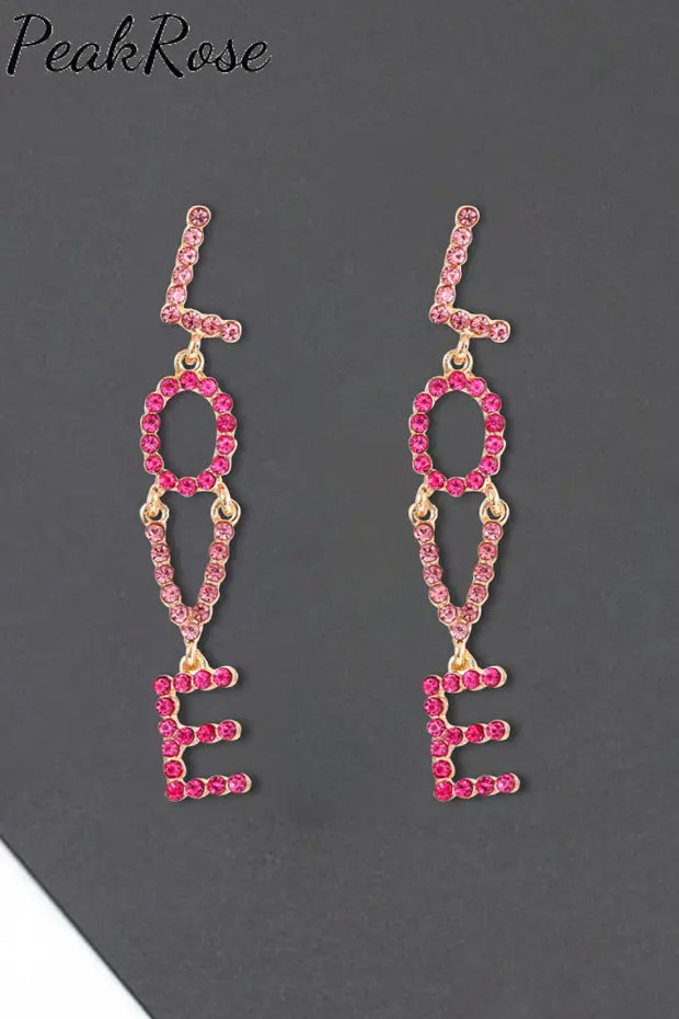 Love Dangle Earrings One-Size